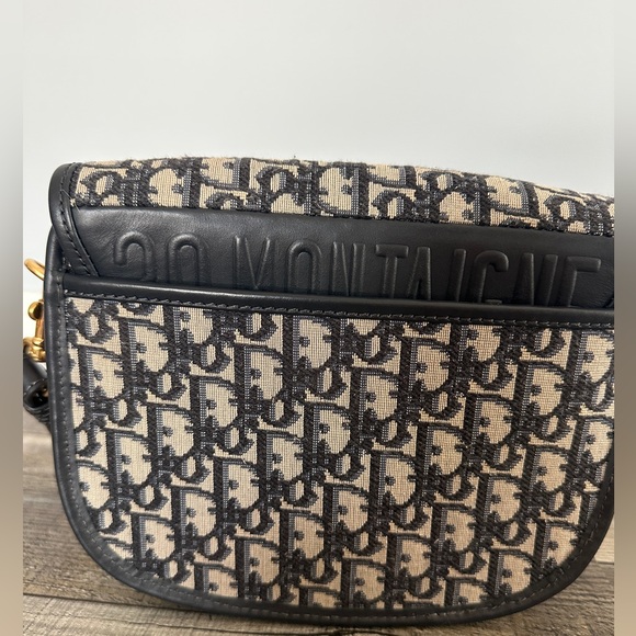 Blue and cream crossbody bag - Picture 3 of 7